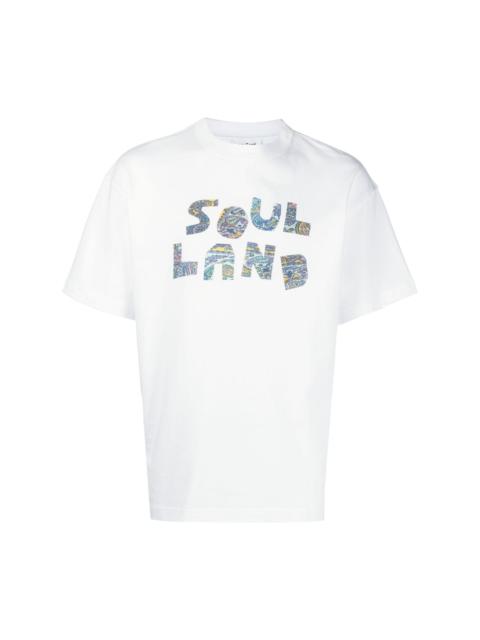soulland paisley-logo cotton T-Shirt