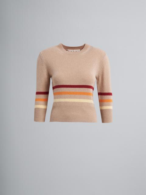 Marni CARDED WOOL AND CASHMERE SWEATER
