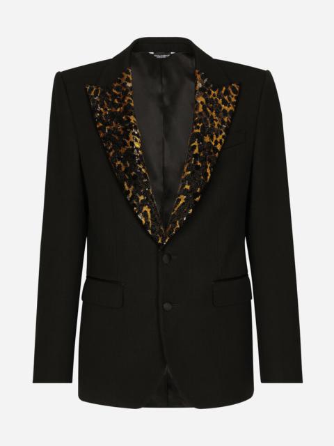 Dolce & Gabbana Stretch wool fabric Sicilia-fit tuxedo jacket