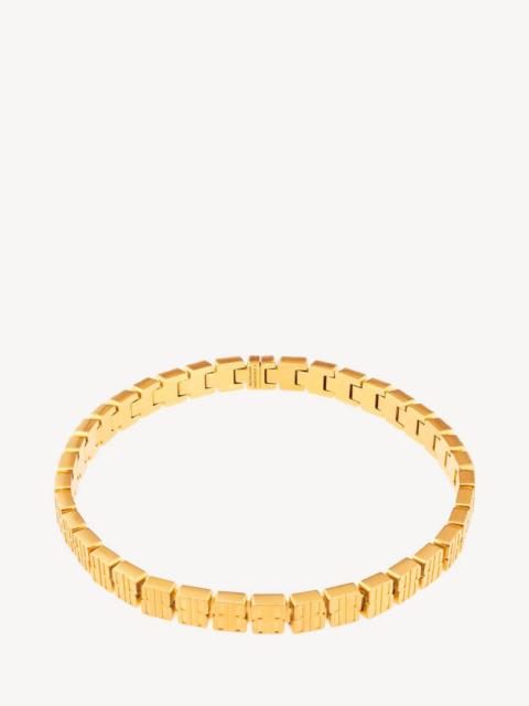 BALENCIAGA Women's Nano Mini Link Choker in Shiny Gold