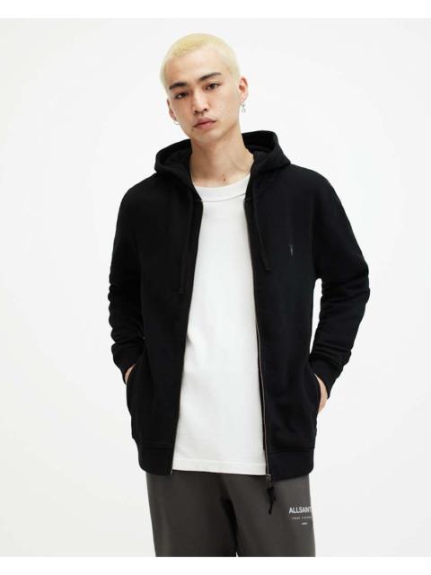 ALLSAINTS RAVEN ZIP UP RAMSKULL HOODIE