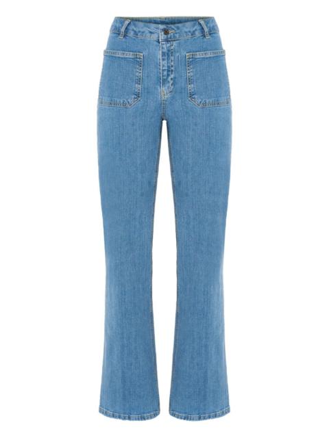 Vanessa Bruno Dompay patch-pocket flared jeans