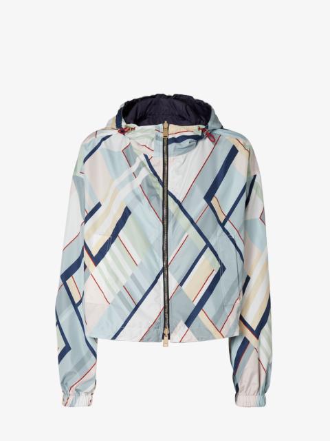 FENDI Reversible Windbreaker Jacket Multicolor printed nylon windbreaker jacket