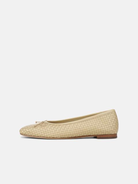 Vince Darla Woven Leather Ballet Flat