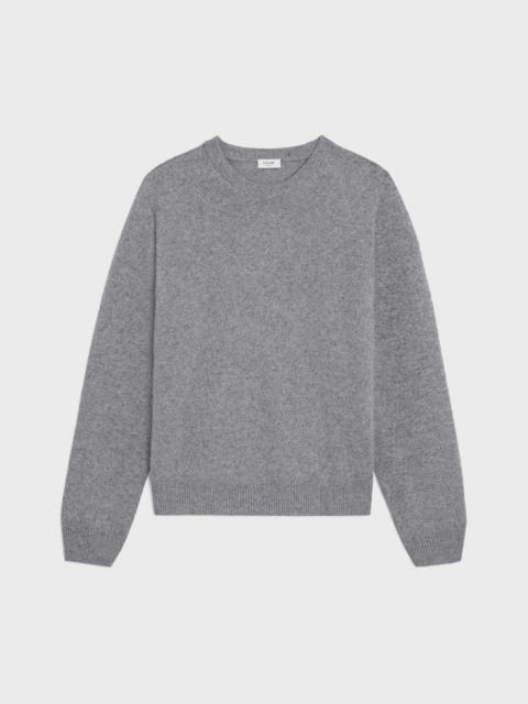 CELINE triomphe crew neck sweater in cashmere