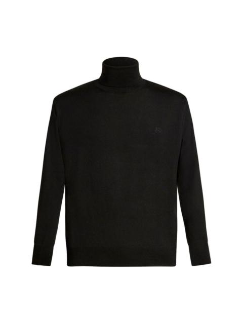 Pegaso-appliquÃ© wool jumper