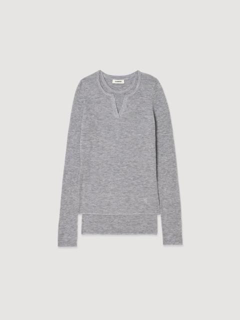 WOOL LAYERED EFFECT SWEATER