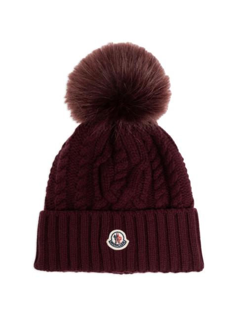 Moncler cable-knit beanie