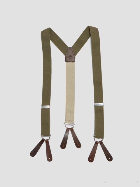 Nigel Cabourn Workwear Braces in Army Green