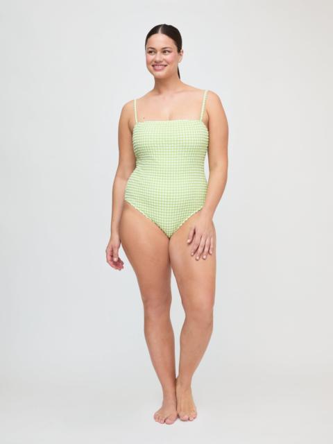 Hill House Home The Giana One Piece - Lime Gingham