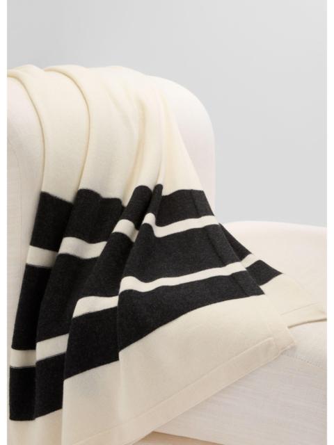Vince Cashmere Jersey Stripe Throw