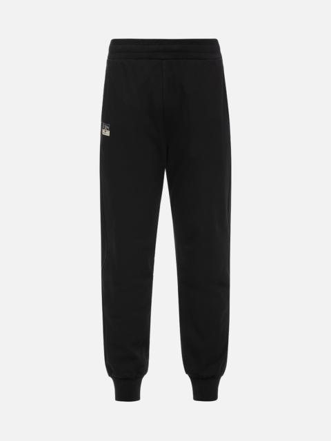 EVISU HANAFUDA PATTERN DAICOCK PRINT REGULAR FIT SWEATPANTS