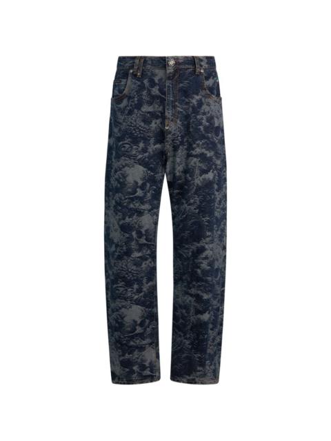 PHILIPP PLEIN skull-print jeans