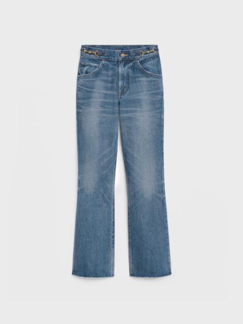 CELINE DYLAN FLARED JEANS IN UNION WASH DENIM