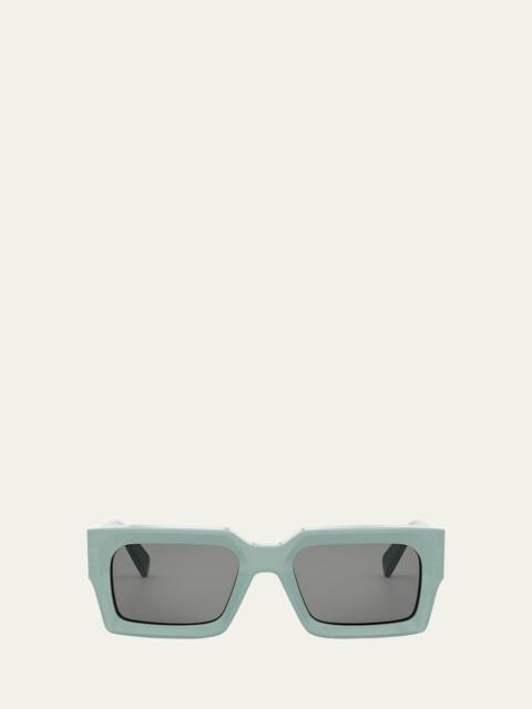 CELINE Men's 3-Dot Acetate Rectangle Sunglasses