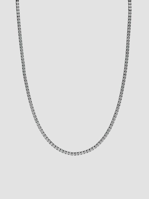 DAVID YURMAN Men's Tennis Necklace in Black Titanium - Diamond