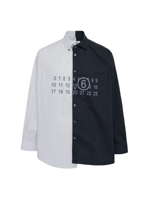 MM6 Maison Margiela Long-Sleeved Poplin Shirt