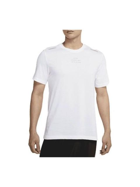 Nike Sportswear Quick Dry Knit Casual Sports Short Sleeve White DJ7816-100