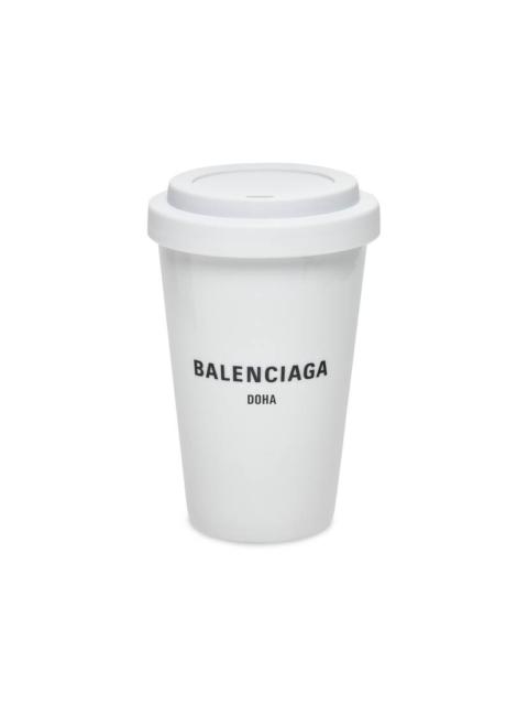 BALENCIAGA Doha Coffee Cup in White