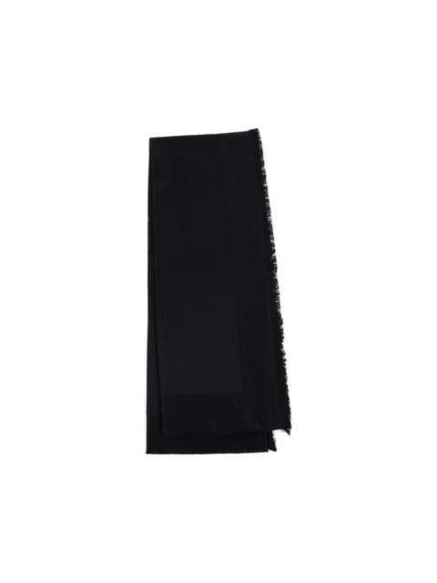 SAINT LAURENT fringed-trim scarf