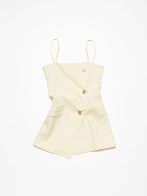 Strap suit top - Soft yellow