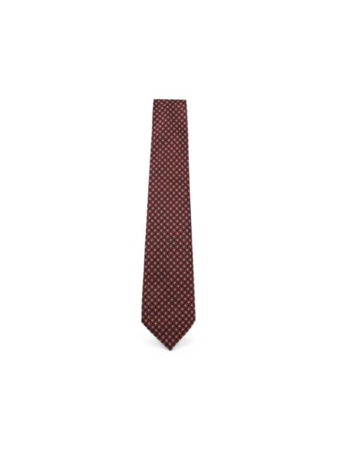Canali floral-print silk tie