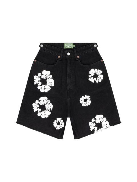 DENIM TEARS Denim Tears The Cotton Wreath Jean Short Black