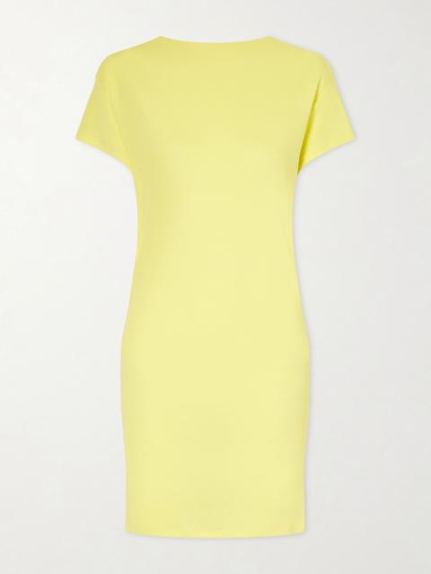 JACQUEMUS La Robe Mistral open-back crepe mini dress Yellow