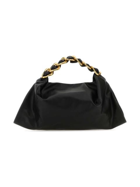 Burberry Black Leather Medium Swan Handbag