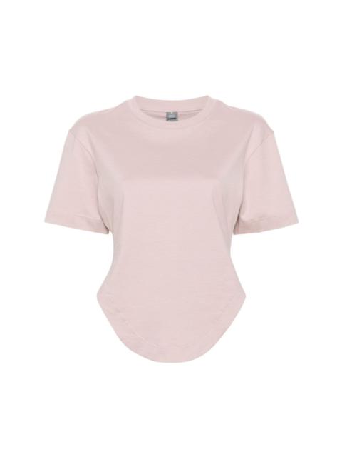 curved-hem organic cotton T-shirt