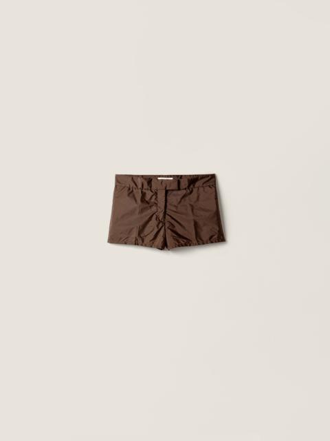 Miu Miu Technical fabric shorts