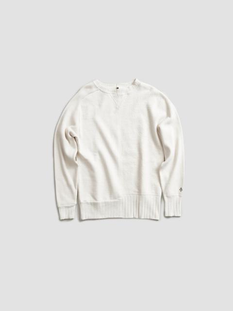 Nigel Cabourn Army Crew Jersey Mix in Ivory