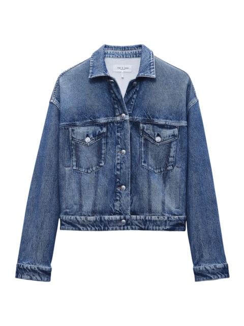 rag & bone Women's rb Miramar Denim Trucker Jacket - Walker