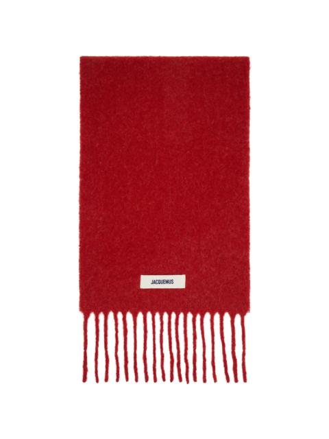 JACQUEMUS Red 'The Carro' Scarf
