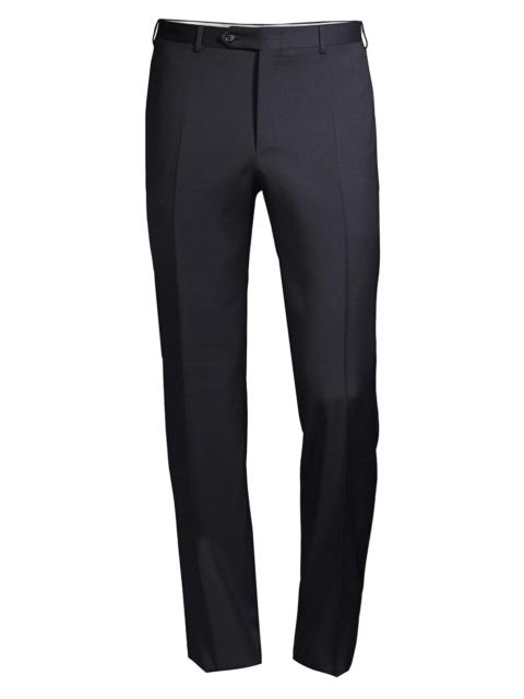 Canali Men's Slim-Fit Wool Trousers - Navy