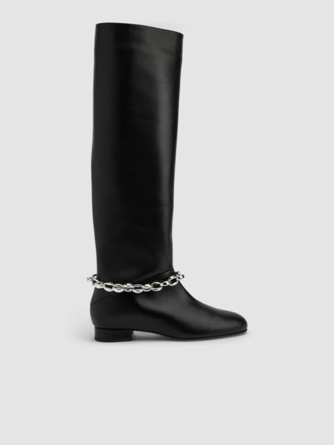 BY FAR Felix Leather Knee-High Boot