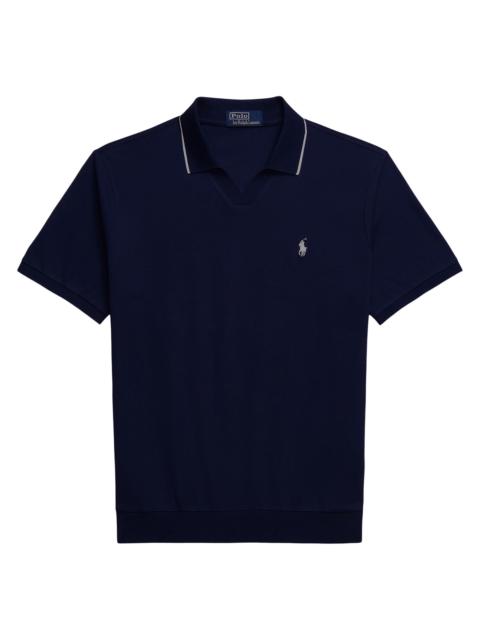 Polo Ralph Lauren Men's Jacquard Mesh Cotton Polo Shirt - Newport Navy