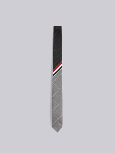 Thom Browne Funmix Pinstripe Wool Suiting Classic Tie