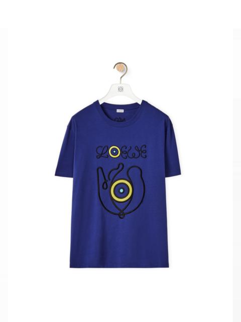 Loewe Embroidered T-shirt in organic cotton