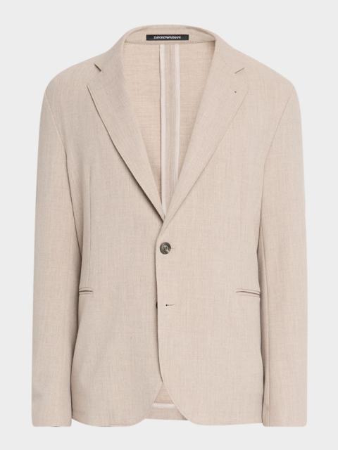 EMPORIO ARMANI Men's Stretch Techno Gabardine Sport Coat