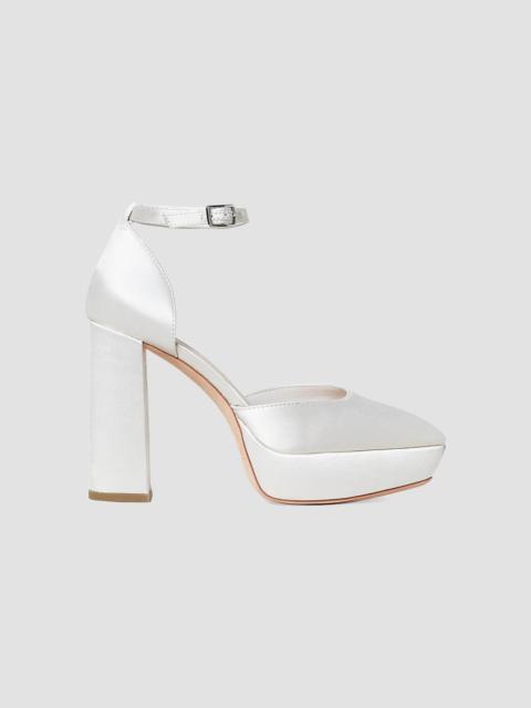 LOEFFLER RANDALL Women's Selina Ankle-Strap Platform Pumps - Cream