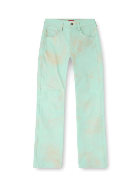 Diesel PANTS IN TREATED LEATHER