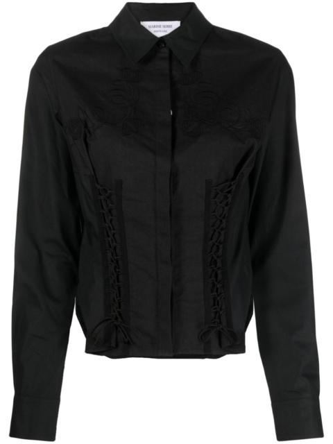 Marine Serre Regenerated Household corset shirt