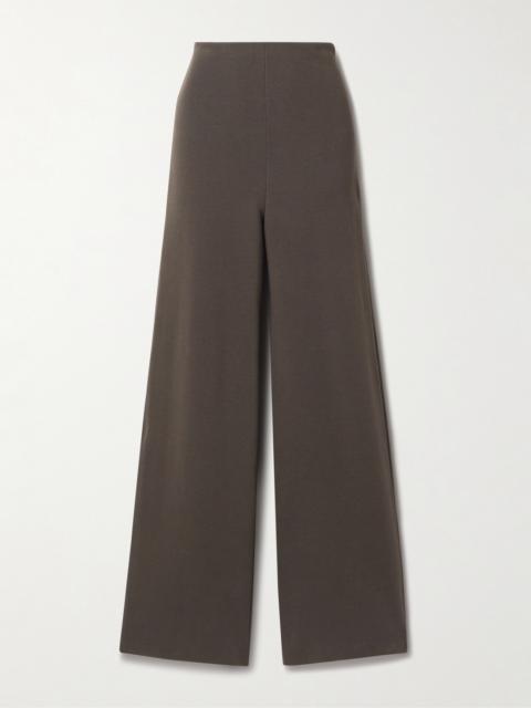 FFORME Perse Wool And Cotton-blend Wide-leg Pants