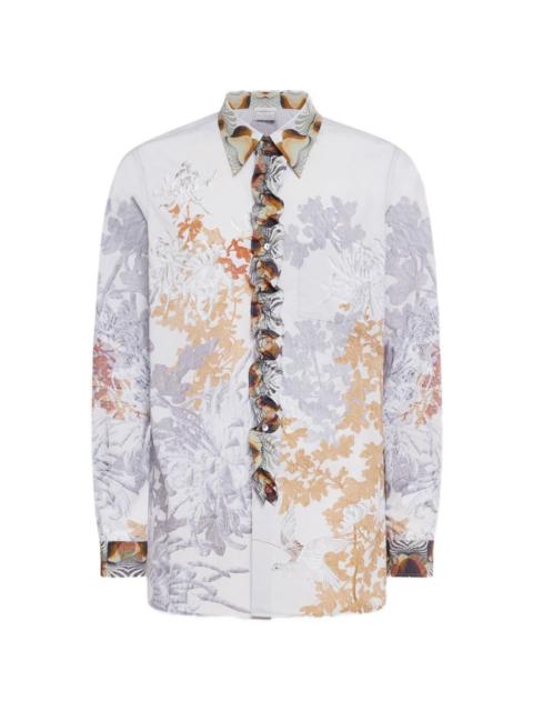 Pierre-Louis Mascia Diomede ruffled floral-print shirt