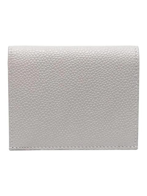 Thom Browne Double Card Holder In Pebble Grain
