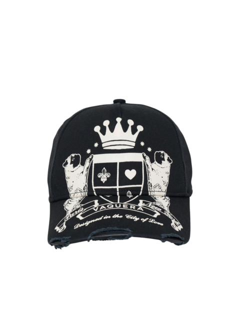 VAQUERA graphic-print distressed baseball cap