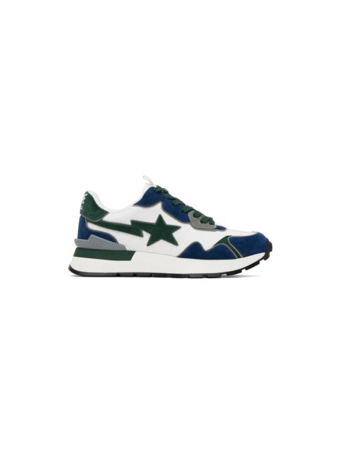 White & Navy Roadsta Express #2 Sneakers