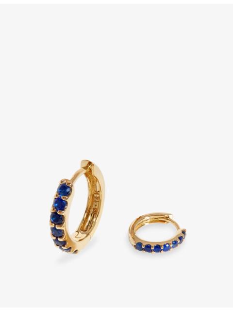 MISSOMA Fine Sapphire 9ct Gold Huggies Earrings