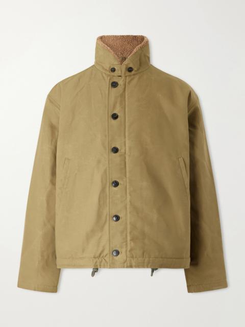 FORTELA Deck Wool Fleece-Lined Cotton-Canvas Jacket